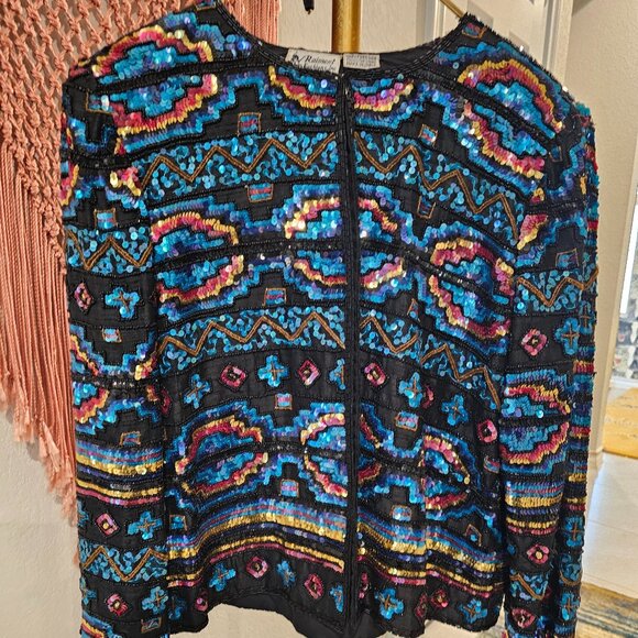 Raiment Fashions Beaded Blazer Jacket - Picture 1 of 8